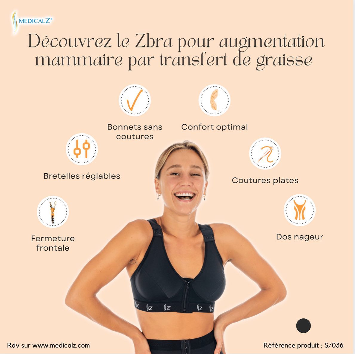 MEDICAL Z ZBRA® POUR AUGMENTATION MAMMAIRE PAR TRANSFERT DE