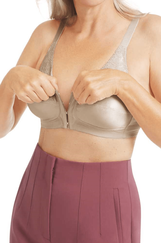 Soutien-gorge pour prothèse mammaire modèle Nancy Sans Armatures Ouvert  Devant-AMOENA - Toulouse Santé