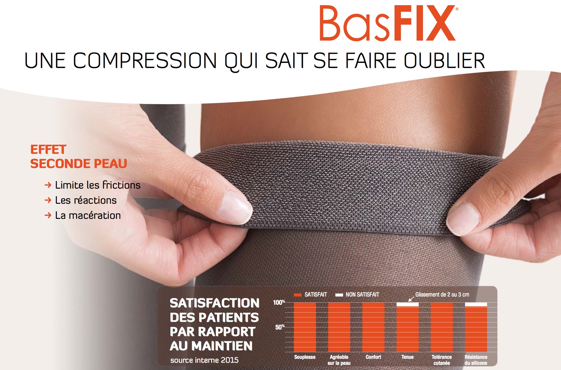 Basfix de contention femme classe 2 modèle voilisim RADIANTE