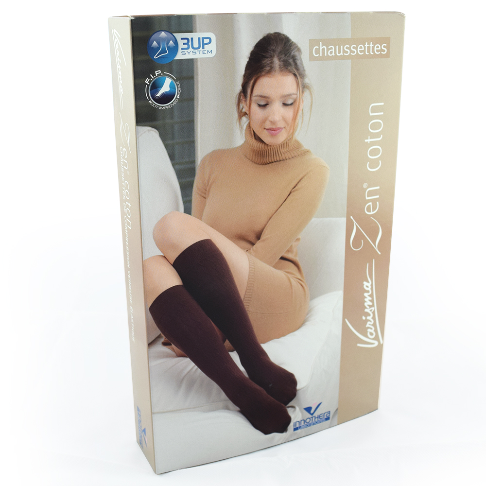 Chaussette de contention classe 2 modèle zen coton INNOTHERA VARISMA