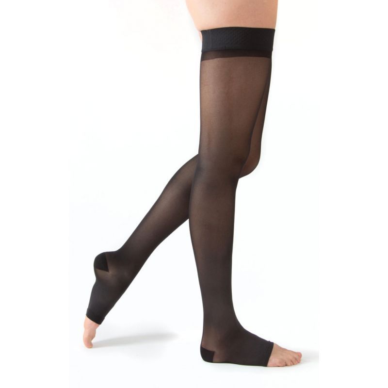 Bas de contention Femme classe 2 pied ouvert modèle Varisoft semi opaque -  Toulouse Santé