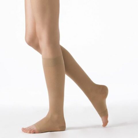 Chaussettes Compression Tonus Elast – Classe 2, Pointe Ouverte – Modèle 0408LUX