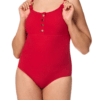 Maillot de bain 1 pièce pour prothèse mammaire - CHILE (rouge ou vert) - AMOENA